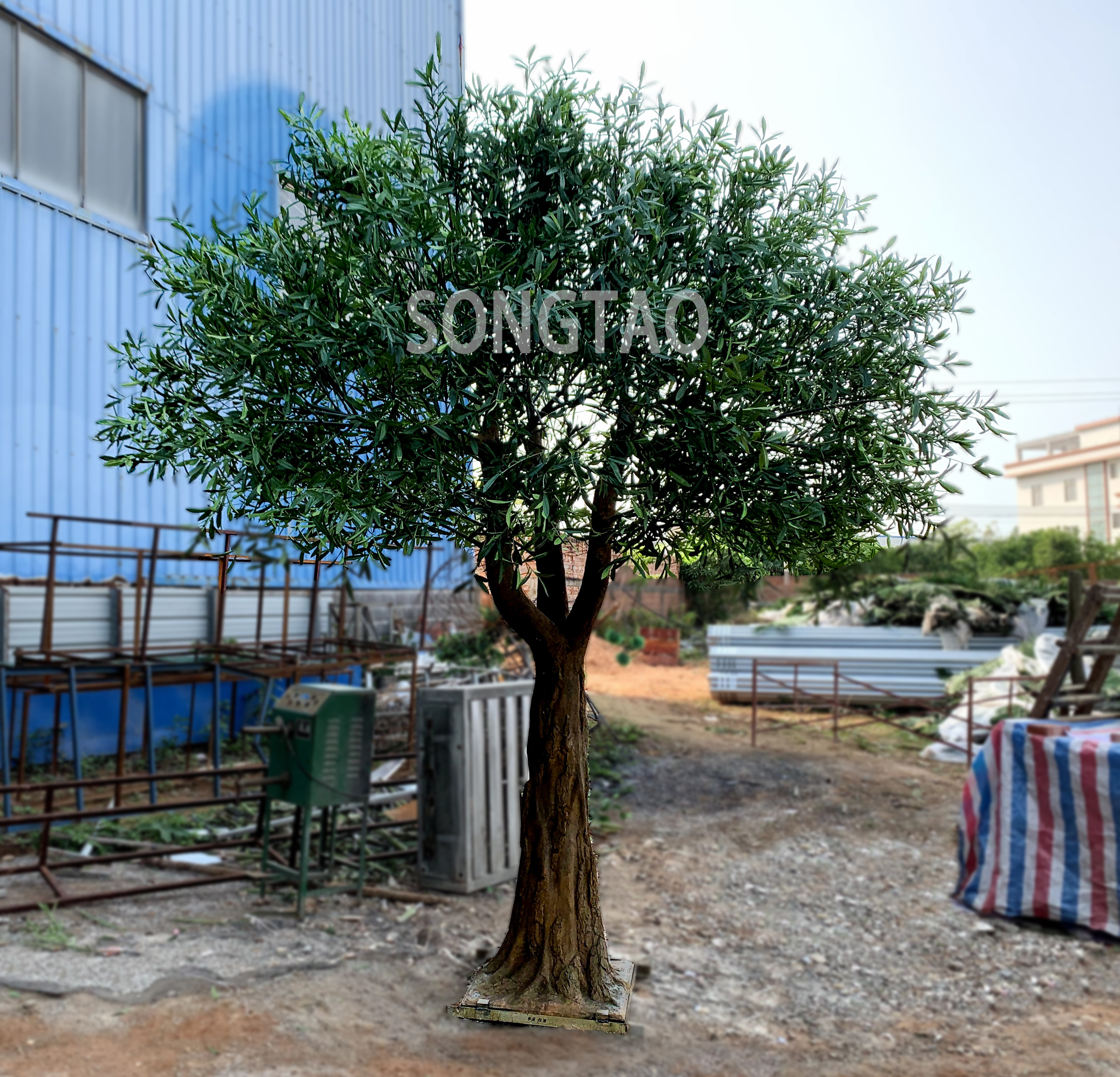 3.5米高異形自然仿真橄欖樹